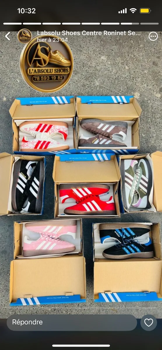 Adidas spezial — Mame cheikh shoes, Marché Colobane Dakar