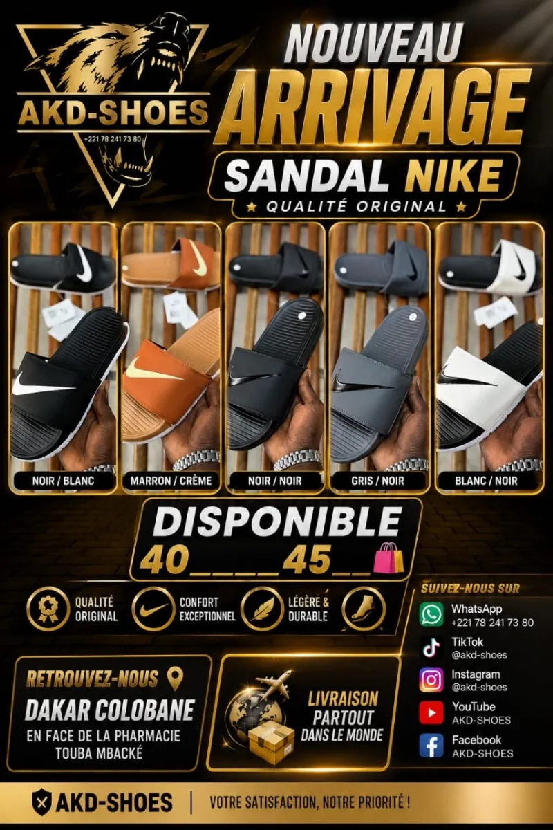 À écouter — Chaussures & Sacs — Écoutez la note vocale du vendeur chez AKD-SHOES, Marché Colobane Dakar